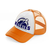 rockies colorado orange trucker hat