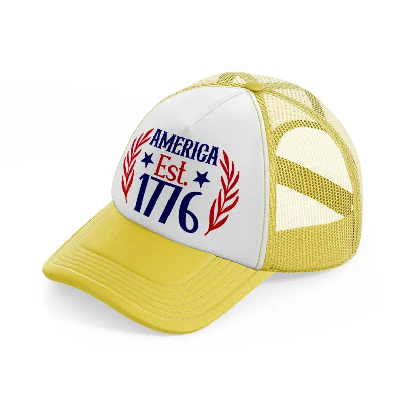 america est. 1776-01-yellow-trucker-hat