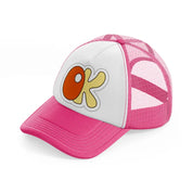 groovysticker 12 neon pink trucker hat