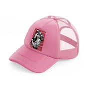 denji and pochita-pink-trucker-hat