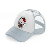 hello kitty roaming grey trucker hat