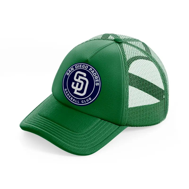 san diego padres club badge-green-trucker-hat