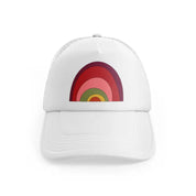 groovy shapes 08 white trucker hat