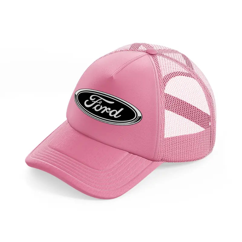 ford black pink trucker hat