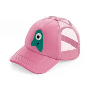green monster-pink-trucker-hat
