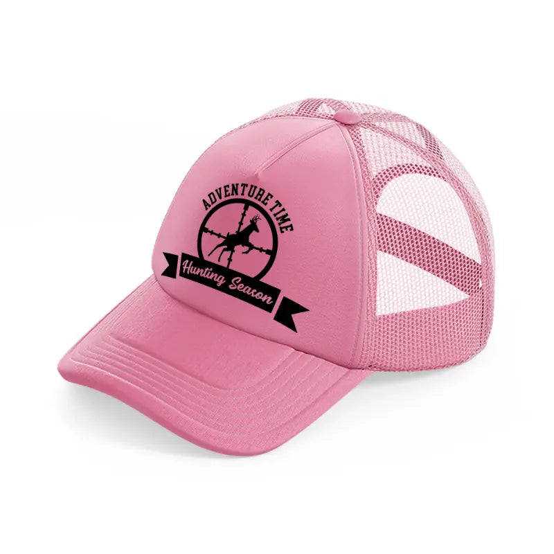 adventure time hunting season-pink-trucker-hat