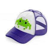 invader purple trucker hat