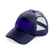 ciao purple-navy-blue-trucker-hat