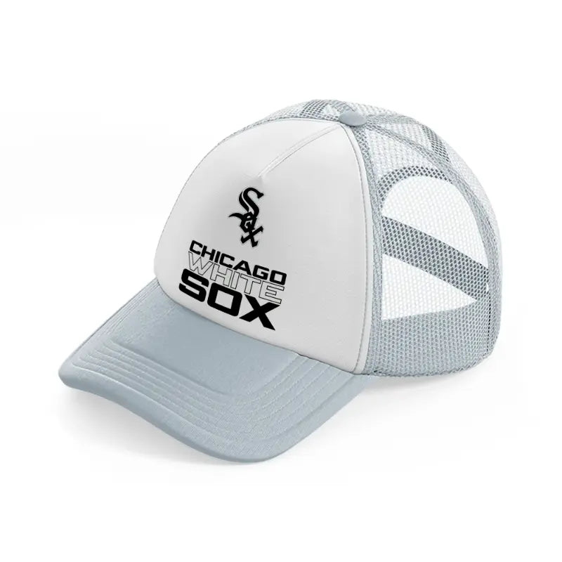 chicago white sox logo grey trucker hat