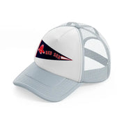 boston red sox flag-grey-trucker-hat