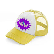 new yellow trucker hat