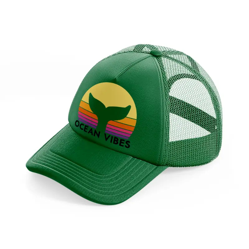 ocean vibes-green-trucker-hat
