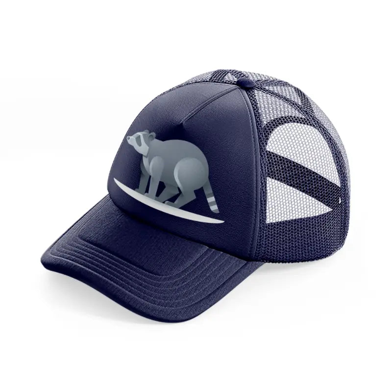014-raccoon-navy-blue-trucker-hat