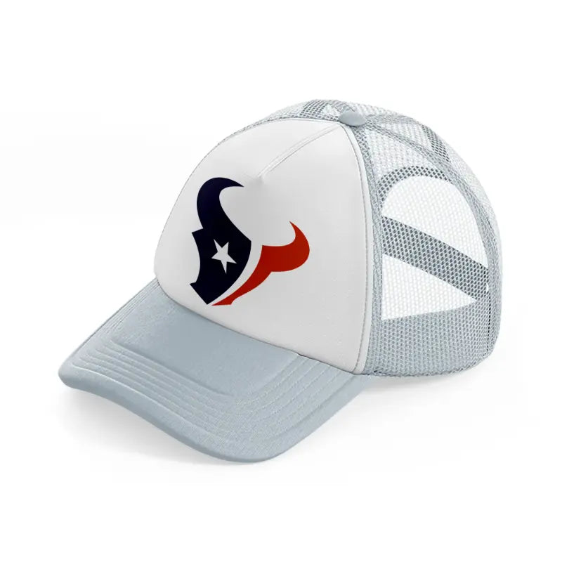houston texans emblem-grey-trucker-hat