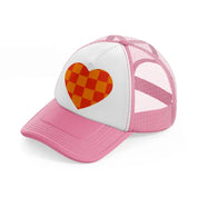 icon2 pink and white trucker hat