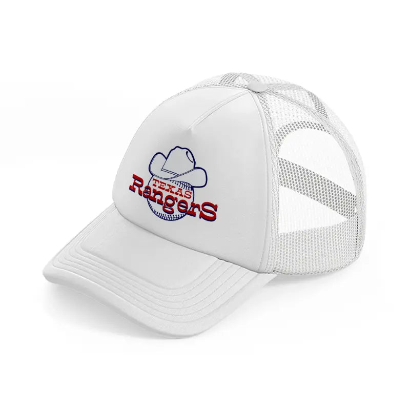 texas rangers fan-white-trucker-hat