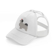 024 shih tzu white trucker hat