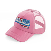 oklahoma flag-pink-trucker-hat