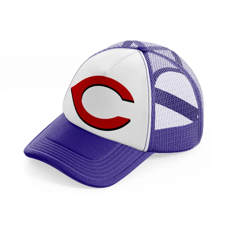 c from cincinnati purple trucker hat