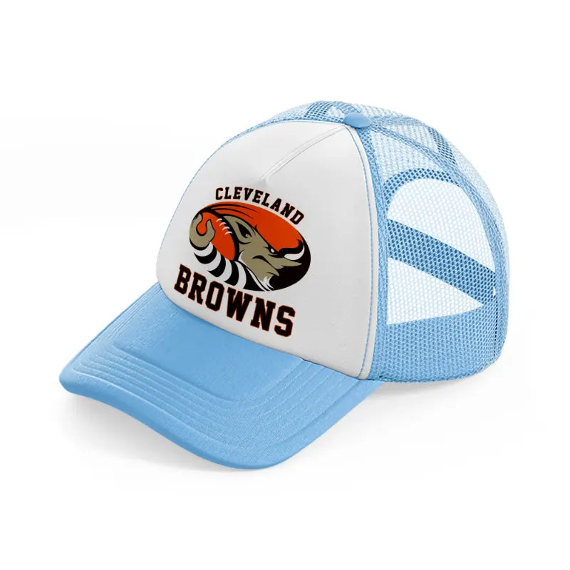 cleveland browns vintage-sky-blue-trucker-hat