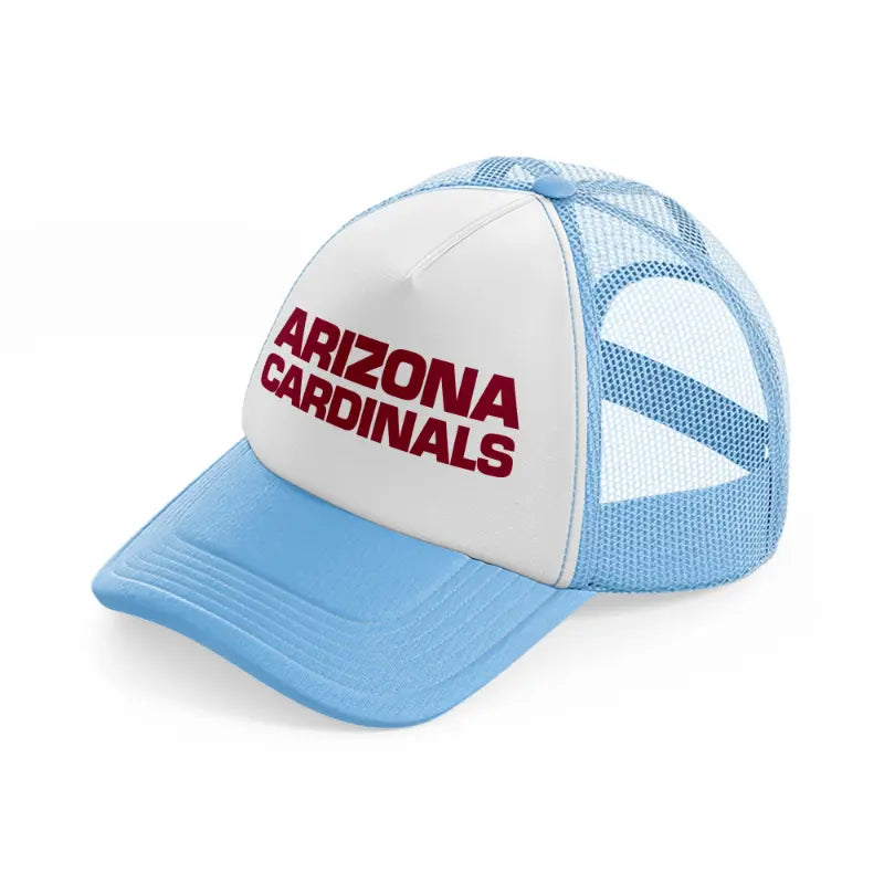 arizona cardinals bold letters-sky-blue-trucker-hat