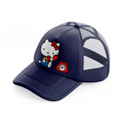 hello kitty telephone-navy-blue-trucker-hat