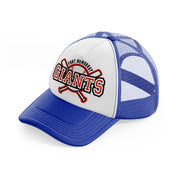 fort mcmurray giants-blue-and-white-trucker-hat