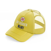 go dodger blue!-gold-trucker-hat