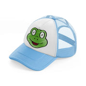 038 frog sky blue trucker hat