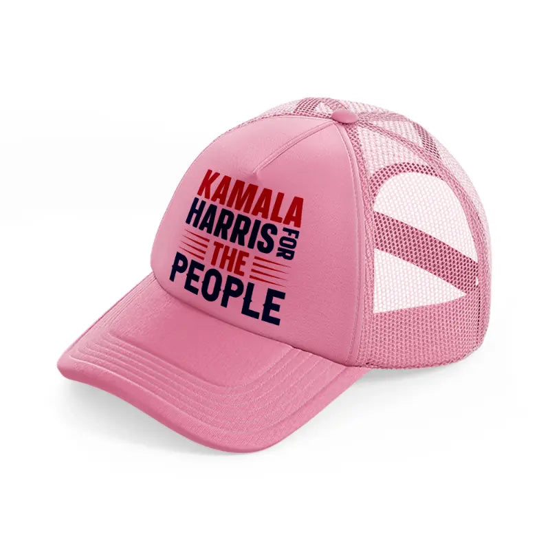 Kamala Harris For The People pink Trucker Hat