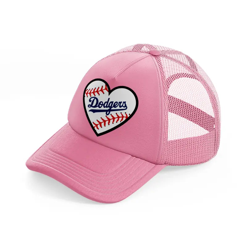 dodgers supporter-pink-trucker-hat