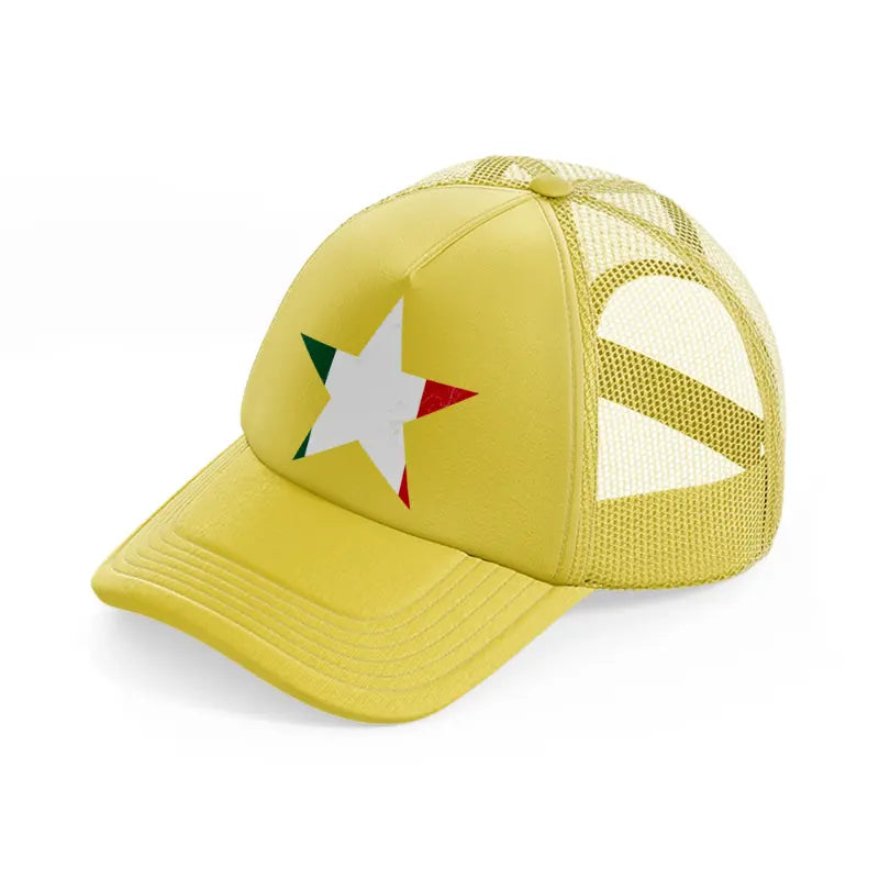 star flag-gold-trucker-hat