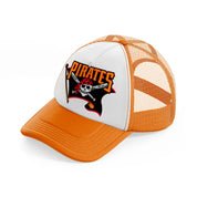 pittsburgh pirates flag-orange-trucker-hat