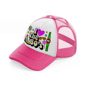 quoteer 220616 up 03 neon pink trucker hat