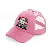 baseball mama sticker-pink-trucker-hat