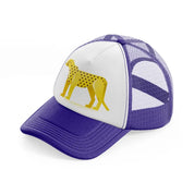 029 cheetah purple trucker hat