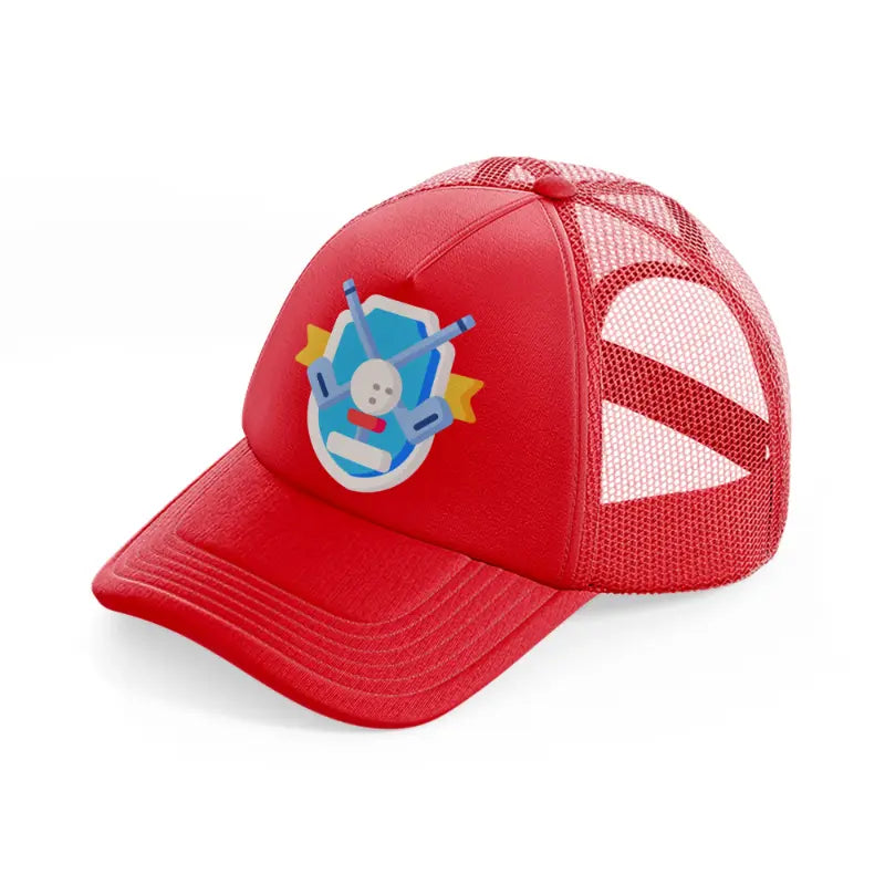 golf club sign-red-trucker-hat