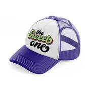 the sweet one-purple-trucker-hat