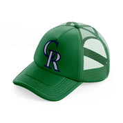 colorado rockies purple-green-trucker-hat