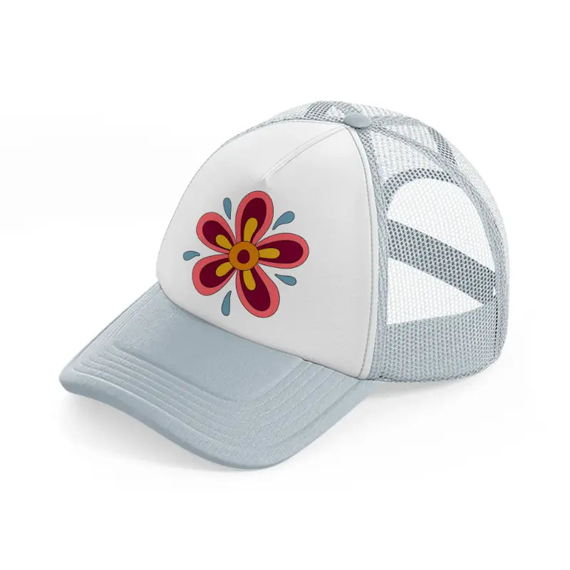 floral elements-11-grey-trucker-hat