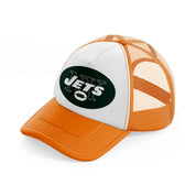 new york jets supporter-orange-trucker-hat