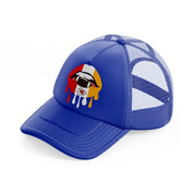kansas city chiefs mouth-blue-trucker-hat