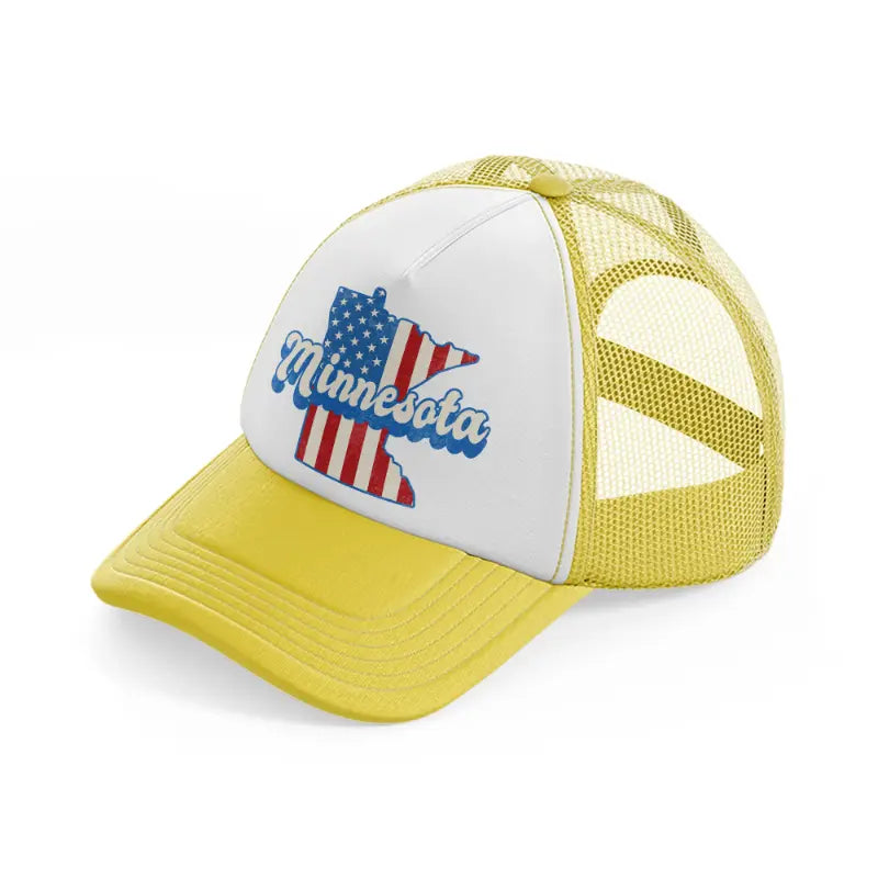 minnesota flag-yellow-trucker-hat