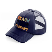 beach therapy-navy-blue-trucker-hat