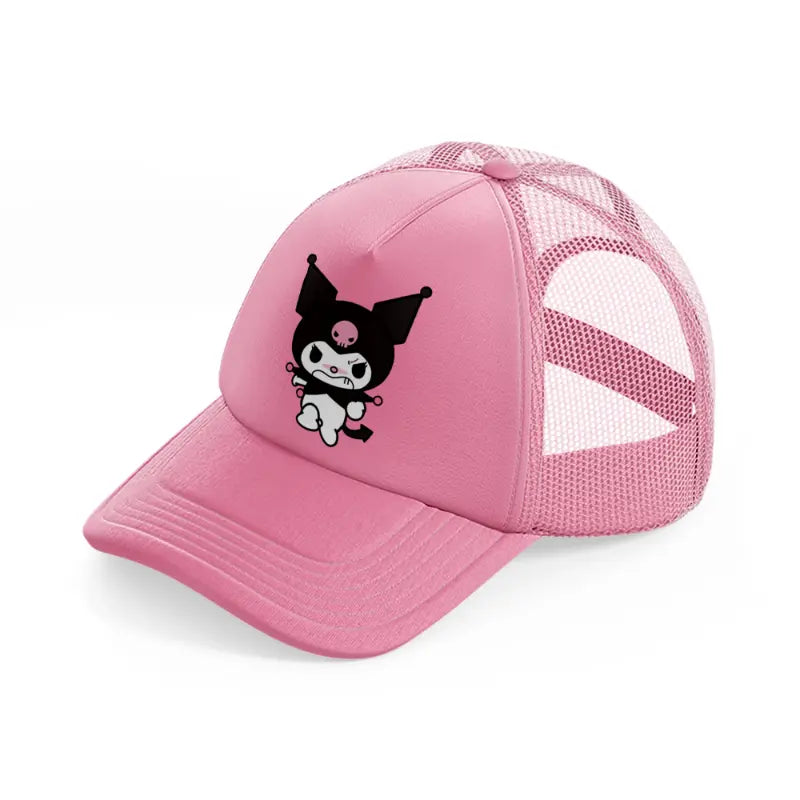 bat kitty angry-pink-trucker-hat