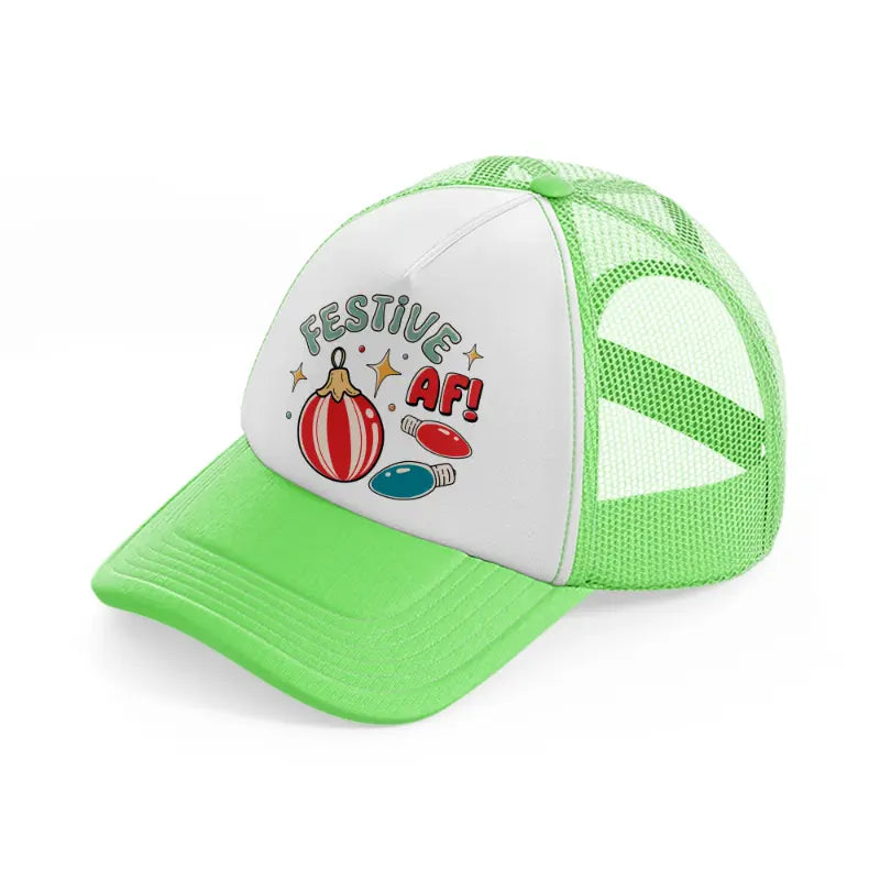 festive-af-lime-green-trucker-hat