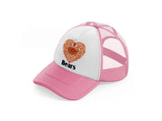 chicago bears lover-pink-and-white-trucker-hat