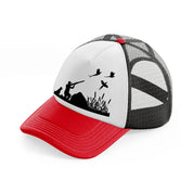 hunting-red-and-black-trucker-hat