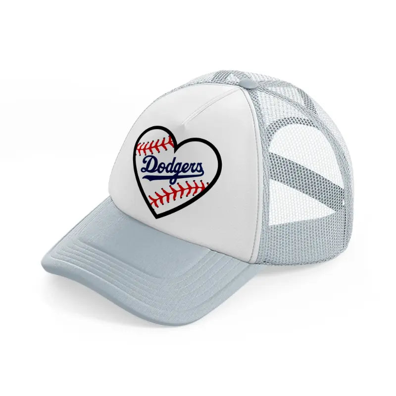 dodgers supporter grey trucker hat