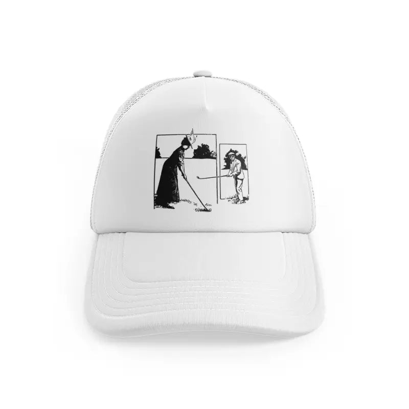 Golfer B&w.whitefront-view